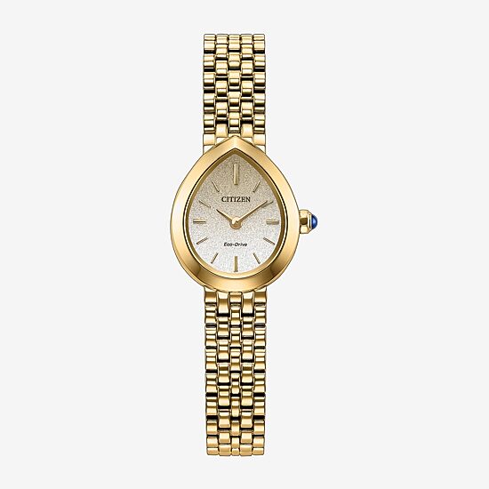 Citizen Rainell Womens Gold Tone Stainless Steel Bracelet Watch Ex1552-59a