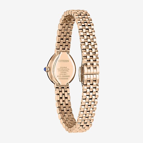 Citizen Rainell Womens Rose Goldtone Stainless Steel Bracelet Watch Ex1553-56x
