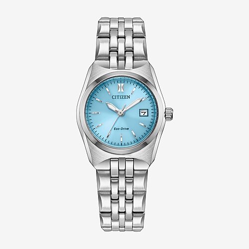 Citizen Corso Womens Silver Tone Stainless Steel Bracelet Watch Ew2291-51l
