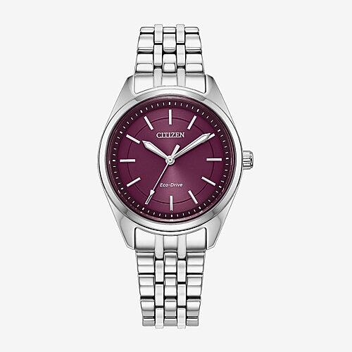 Citizen Peyten Womens Silver Tone Stainless Steel Bracelet Watch Em1230-54x