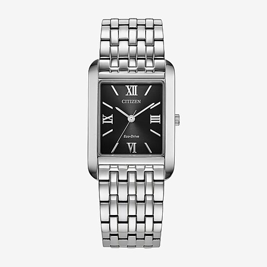 Citizen Classic Eco Mens Silver Tone Stainless Steel Bracelet Watch Bj6570-50e