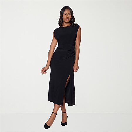 midi fit and flare sleeveless black triangle neck cocktail dress Womens  Halter, Backless, A-Line, Sleeveless, Party, Evening Celeste Dress  Slimona, M 84 cm / 31.5 Home | Plaza Del Caribe