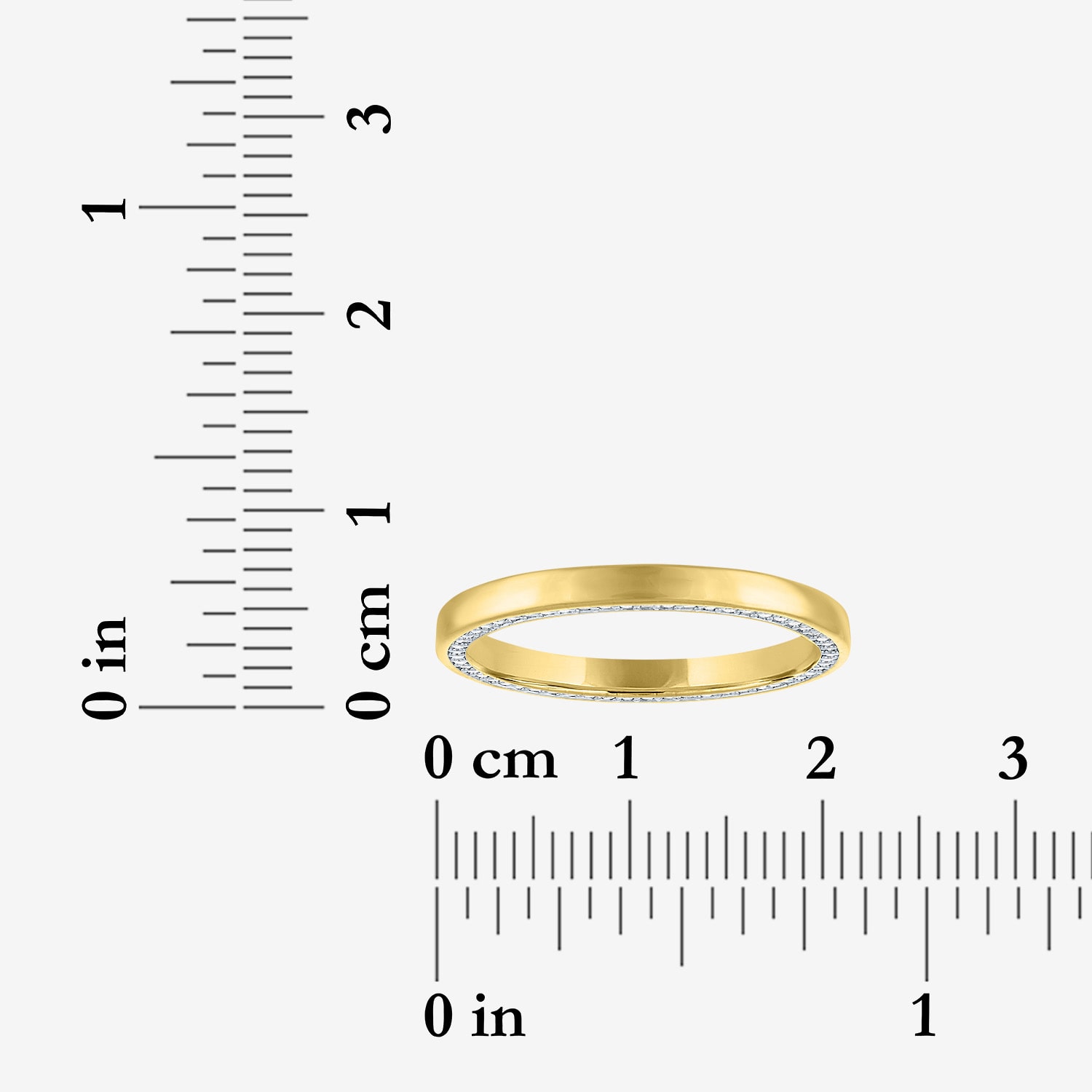 Bridal Addiction (E-F / Vs1-Vs2) Womens 1/2 CT. T.W. Lab Grown White Diamond 14K Gold Wedding Band