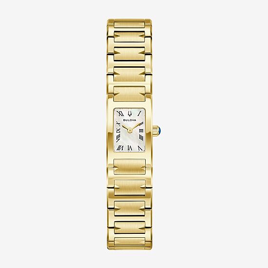 Bulova Harmony Lp Womens Gold Tone Stainless Steel Bracelet Watch 97l200