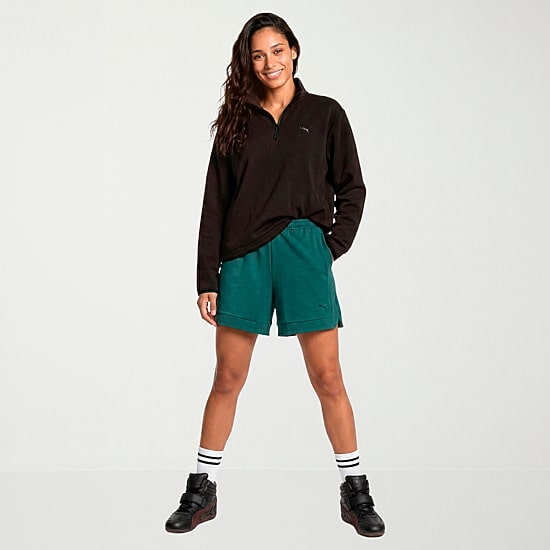 PUMA Womens 5" Mid Rise Drawstring Waist Active Pull-On Short
