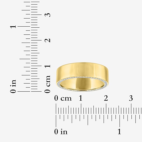 Bridal Addiction (E-F / Vs1-Vs2) Womens 6MM 1/2 CT. T.W. Lab Grown White Diamond 14K Gold Wedding Band
