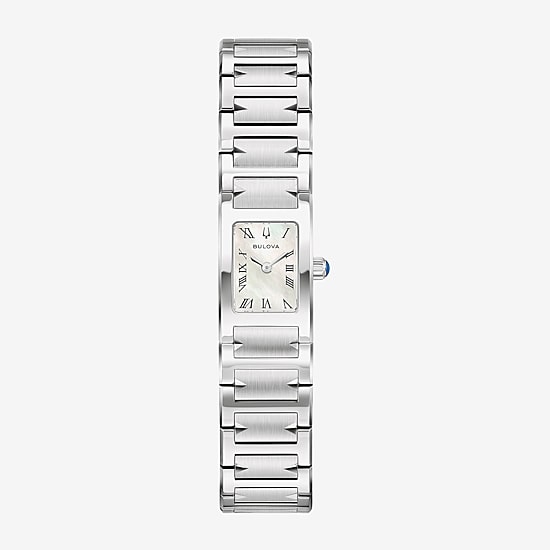 Bulova Harmony Lp Womens Silver Tone Stainless Steel Bracelet Watch 96l360