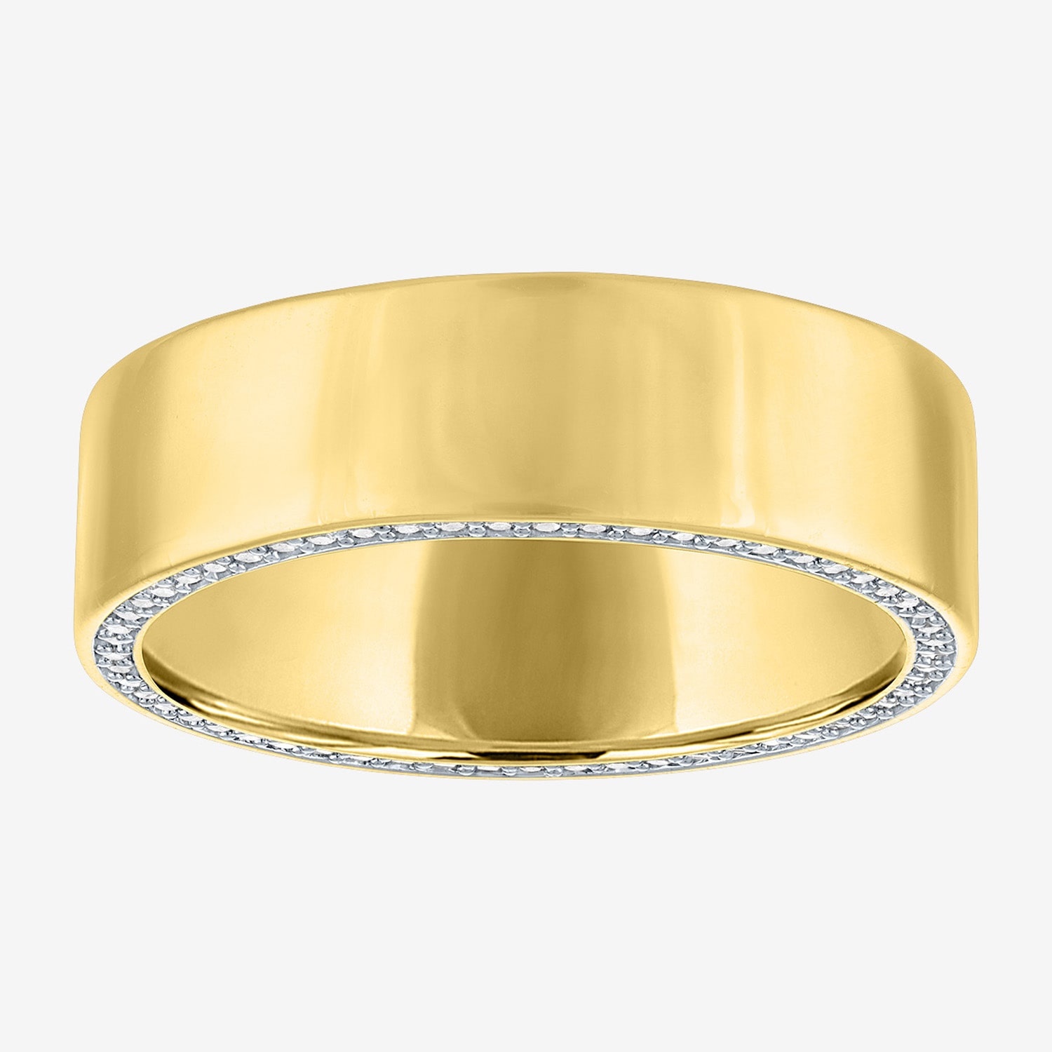 Bridal Addiction (E-F / Vs1-Vs2) Womens 1/ CT. T.W. Lab Grown White Diamond 14K Gold Wedding Band