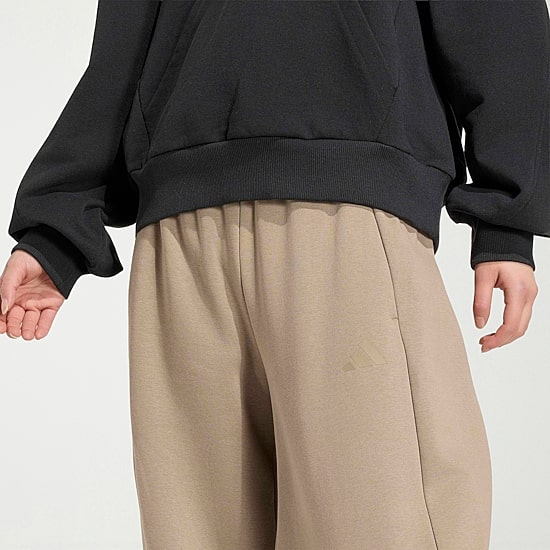 adidas Womens Barrel Leg Mid Rise Regular Fit Fleece Sweatpant