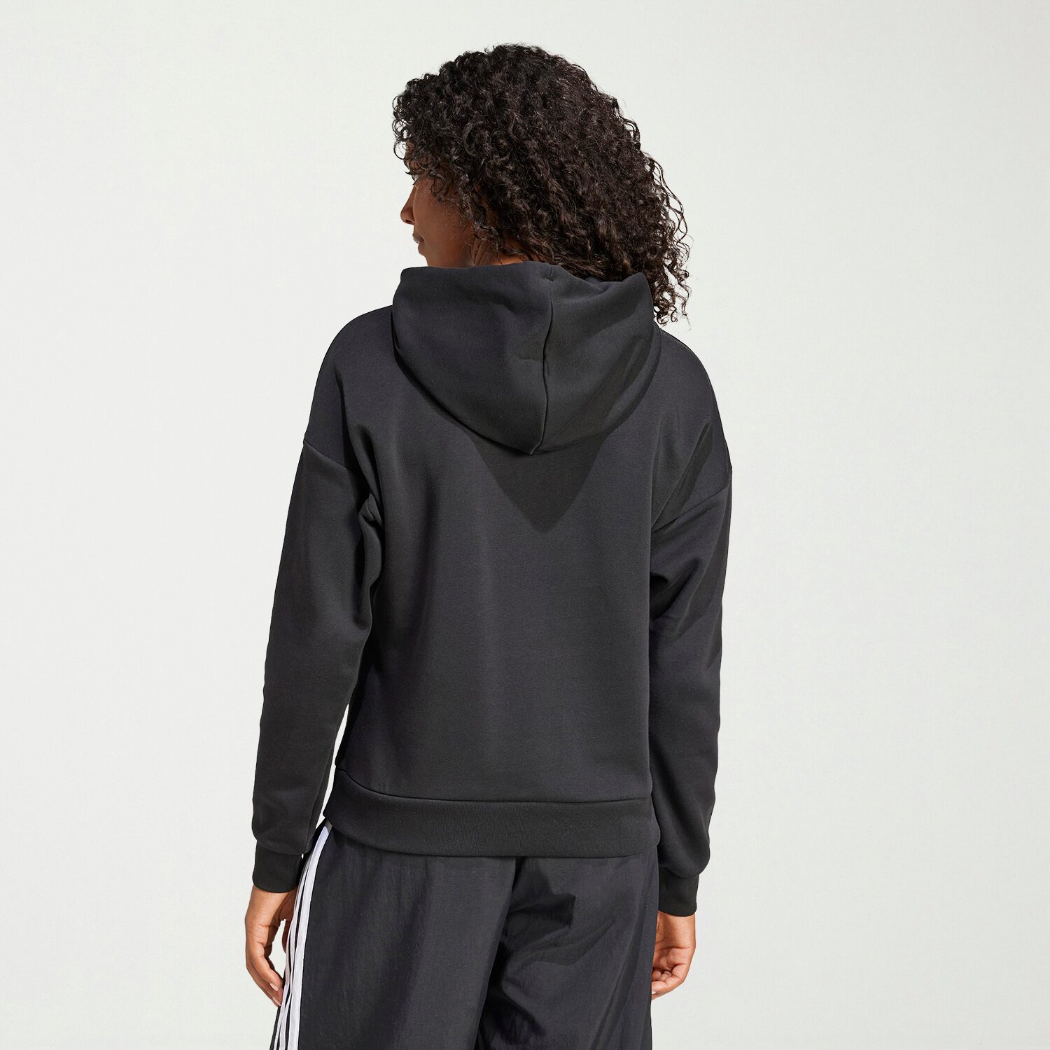 adidas Womens Long Sleeve Fleece Zipper Hoodie