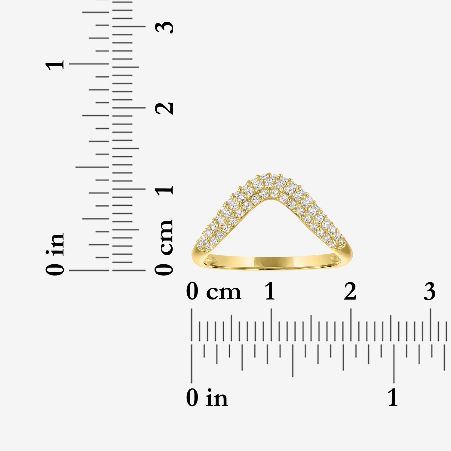 Bridal Addiction (E-F / Vs1-Vs2) Womens 1/3 CT. T.W. Lab Grown White Diamond 14K Gold Wedding Ring Enhancer