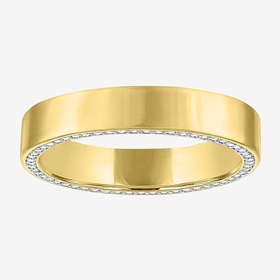 Bridal Addiction (E-F / Vs1-Vs2) Womens 4MM 1/2 CT. T.W. Lab Grown White Diamond 14K Gold Wedding Band