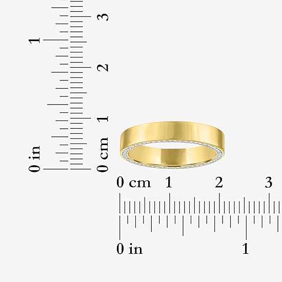 Bridal Addiction (E-F / Vs1-Vs2) Womens 4MM 1/2 CT. T.W. Lab Grown White Diamond 14K Gold Wedding Band