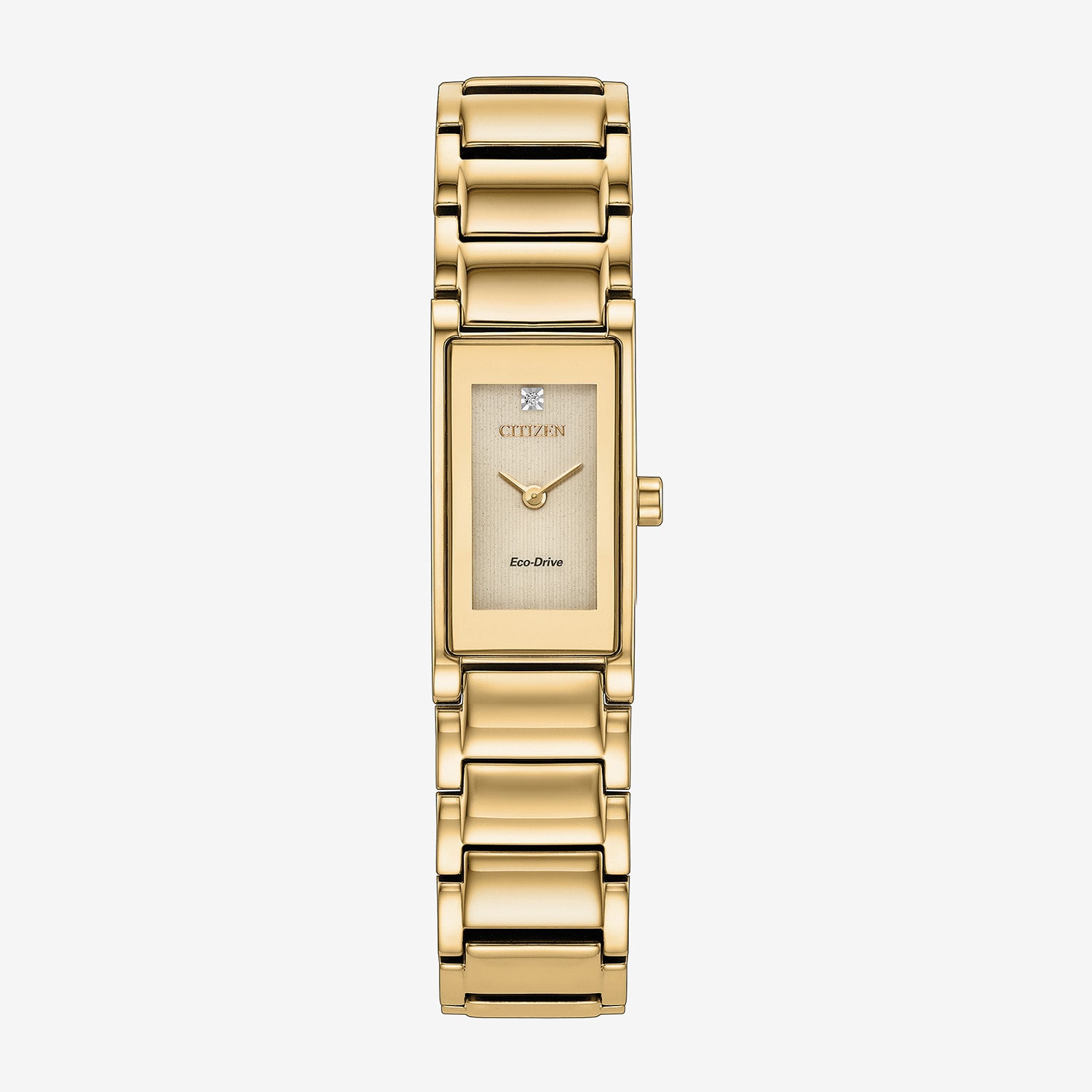 Citizen Axiom Womens Gold Tone Stainless Steel Bracelet Watch Eg7052-59p