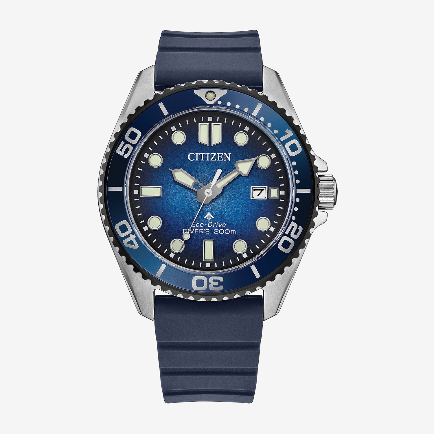 Citizen Dive 3 Mens Blue Strap Watch Bn0267-04l