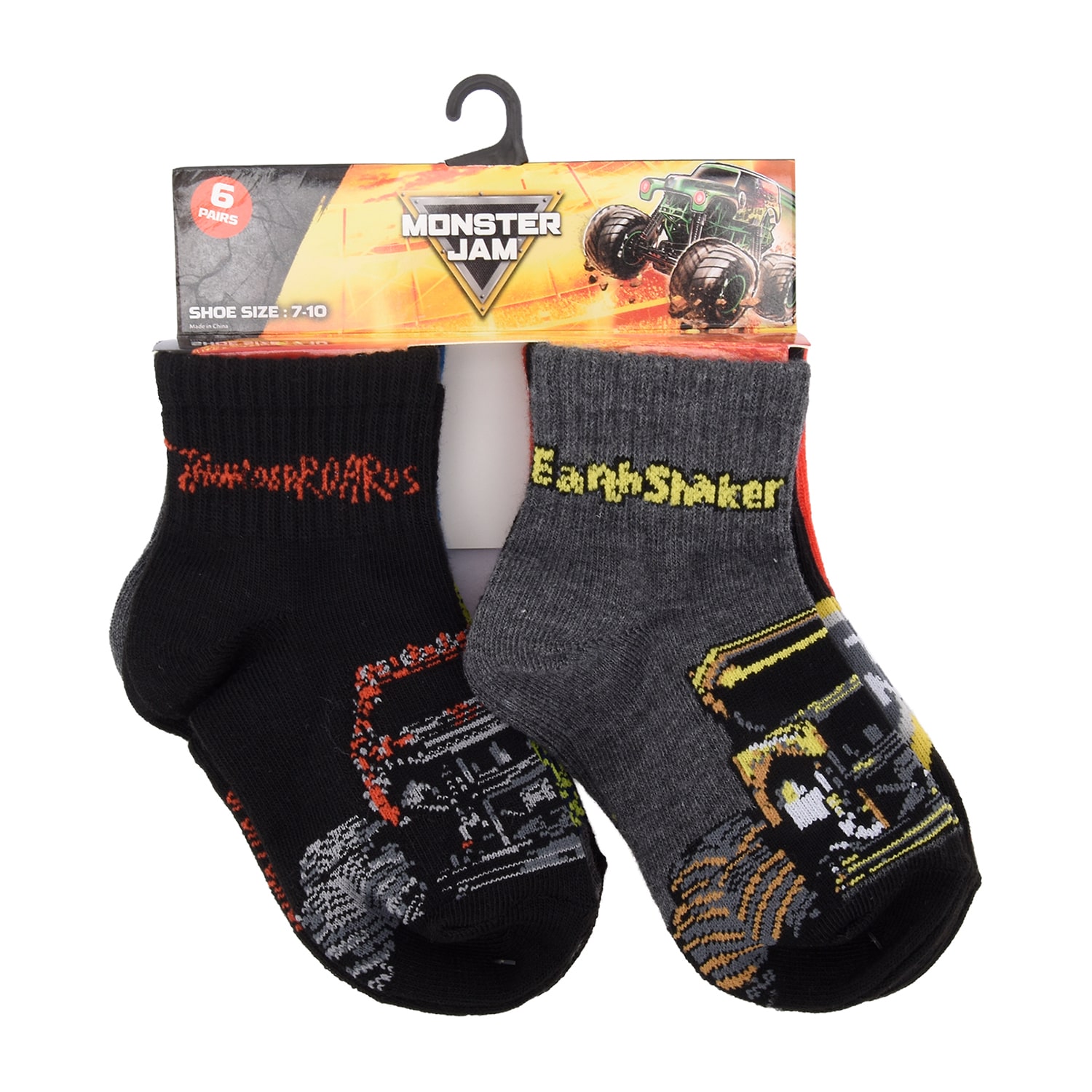 Boys 6 Pair Quarter Ankle Socks