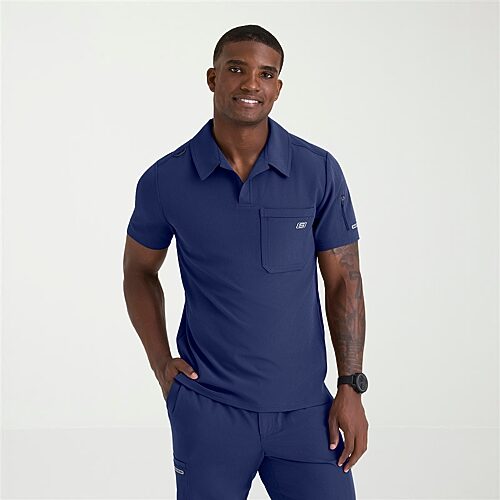 Skechers Skt305 Merit 3-Pocket Slim Fit Mens Big Short Sleeve Stretch Fabric Moisture Wicking Scrub Top, 4x-large, White