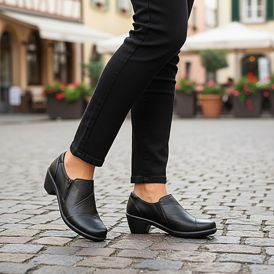Easy Street Rey Womens Round Closed Toe Clogs