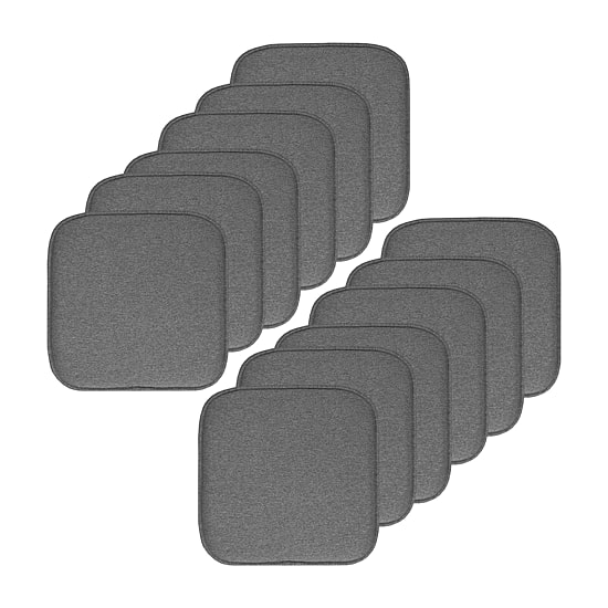 Sweet Home Collection™ Charlotte Jacquard Memory Foam No Slip Back 16" x 16" Chair Pad Cushion