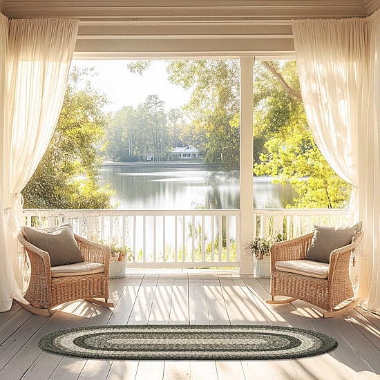 Capel Inc. Winthrop Reversible Indoor/Outdoor Oval Area Rug