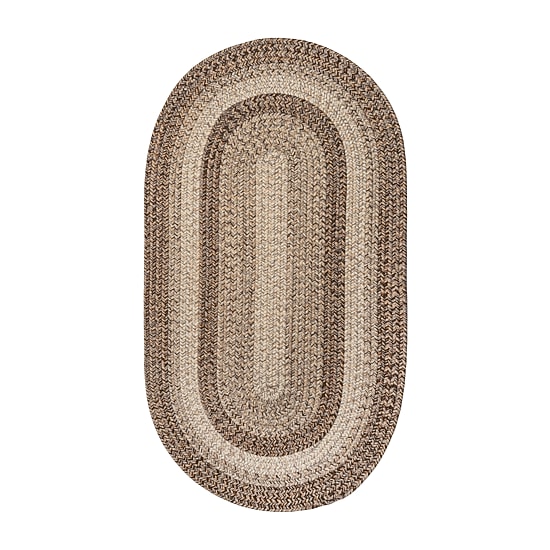 Capel Inc. Winthrop Banded Braided Reversible Indoor Outdoor Oval Area Rug