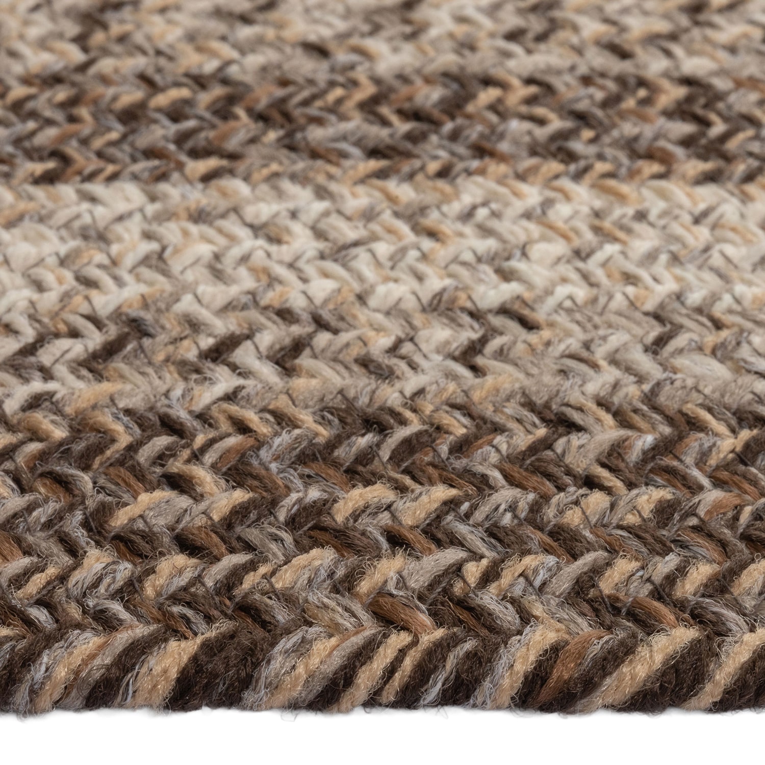 Capel Inc. Winthrop Banded Braided Reversible Indoor Outdoor Oval Area Rug