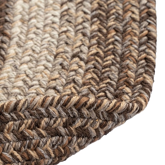 Capel Inc. Winthrop Banded Braided Reversible Indoor Outdoor Oval Area Rug