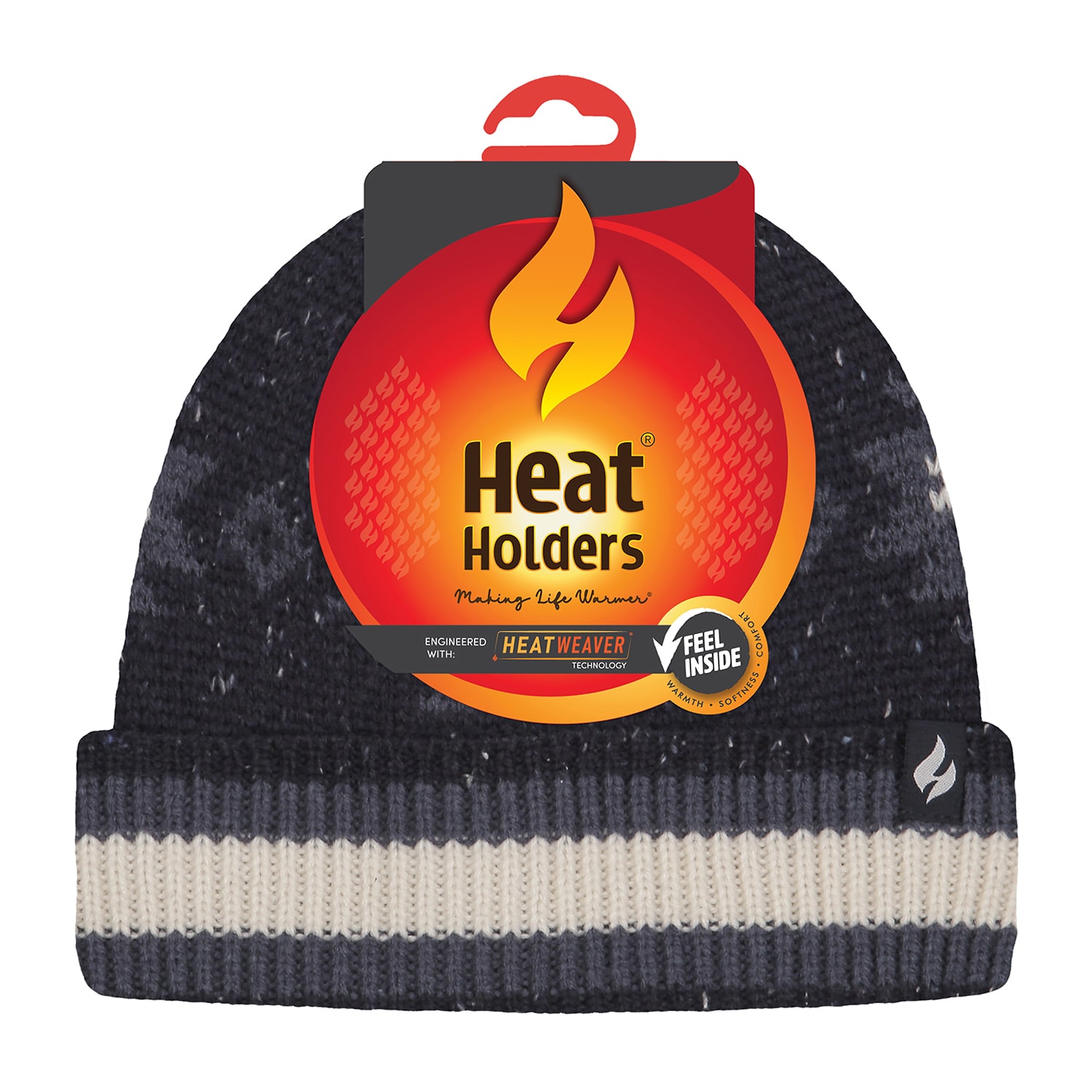 Heat Holders  Drew Aztec Roll Up\N Mens Moisture Wicking Beanie