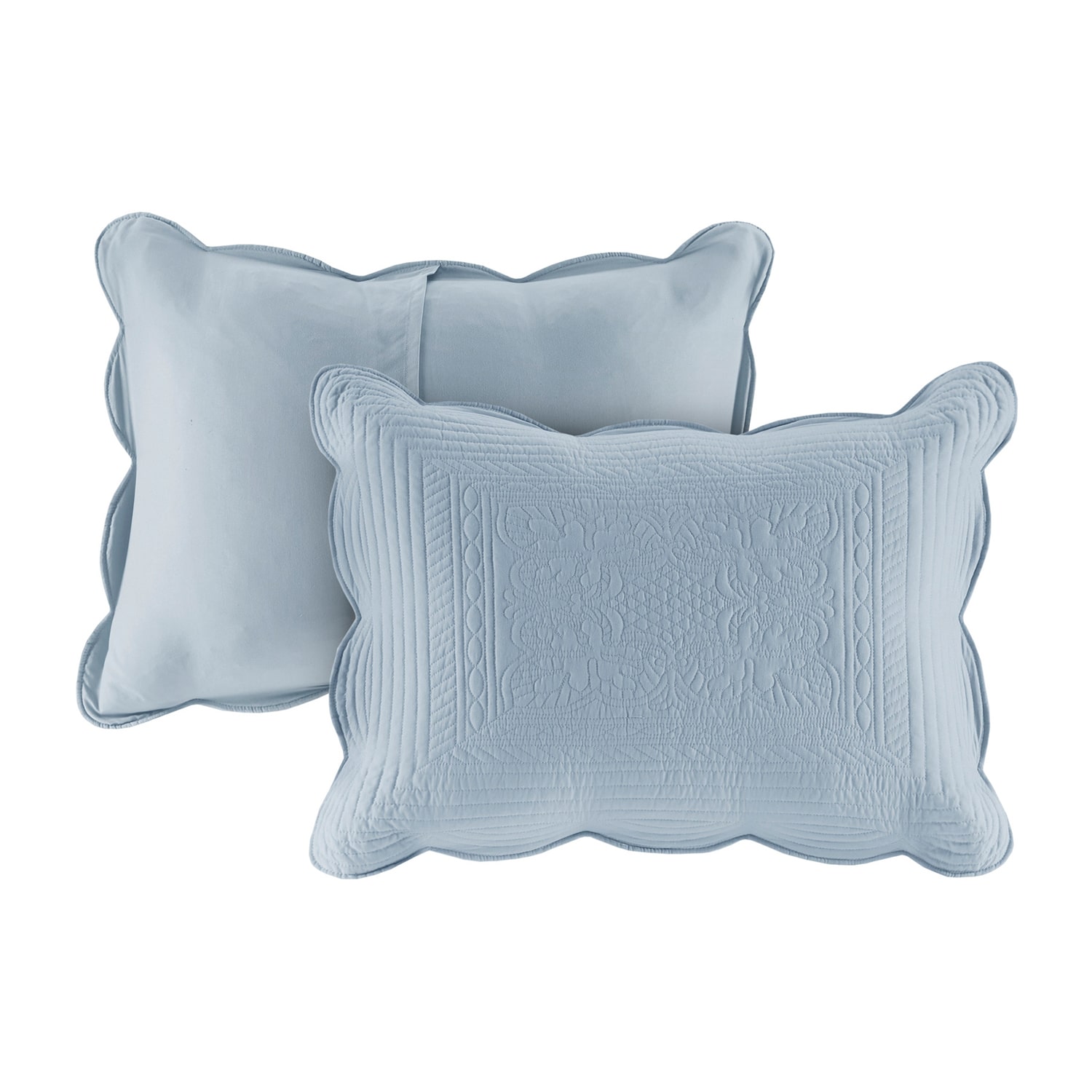 Madison Park Marino 3-Pc Reversible Scalloped Edge Quilt Set