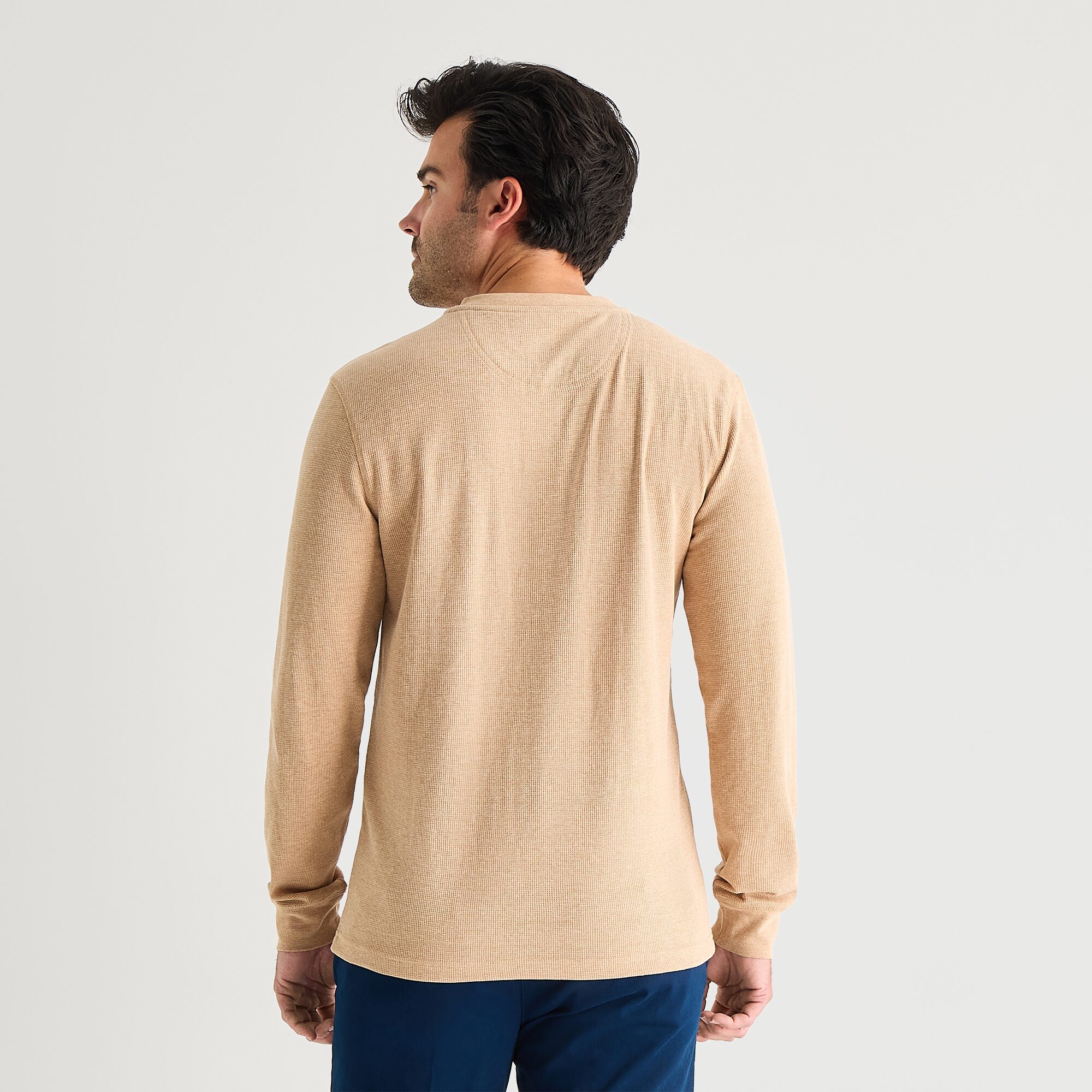 U.S. Polo Assn. Henley Mens Crew Neck Long Sleeve Regular Fit Thermal Top