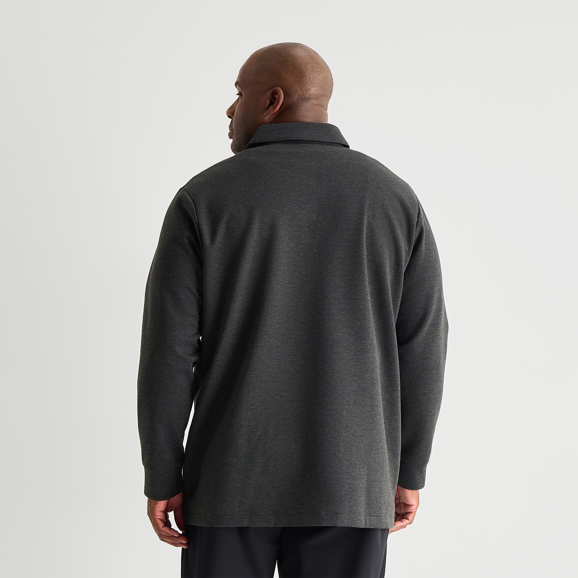 Stylus Big and Tall Mens Regular Fit Long Sleeve Polo Shirt