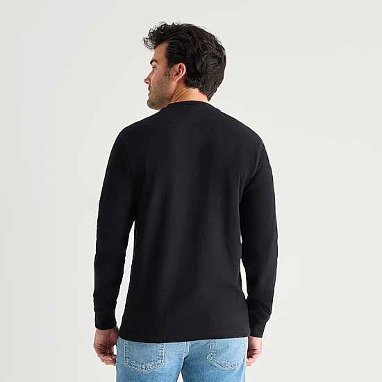 U.S. Polo Assn. Henley Mens Crew Neck Long Sleeve Regular Fit Thermal Top