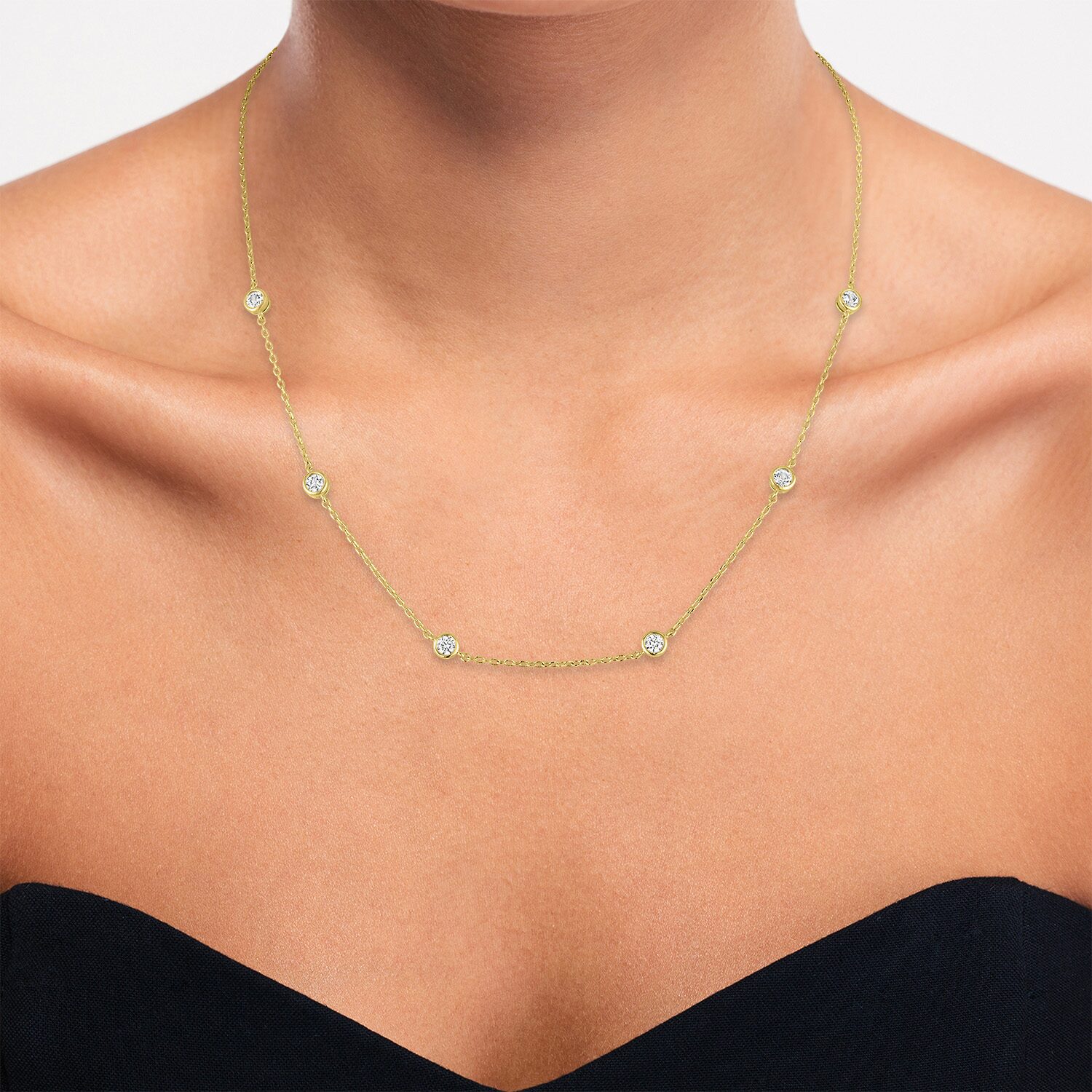 Yes, Please! Womens 14K Gold Over Brass 16 Inch Cable Chain Necklace
