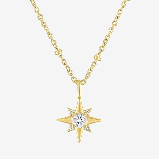 Yes, Please! Womens Lab Created White Sapphire 14K Gold Over Brass 2-pc. Jewelry Set
