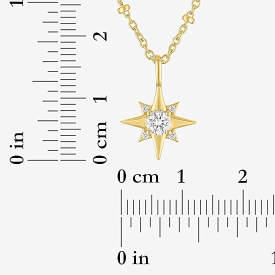 Yes, Please! Womens Lab Created White Sapphire 14K Gold Over Brass 2-pc. Jewelry Set