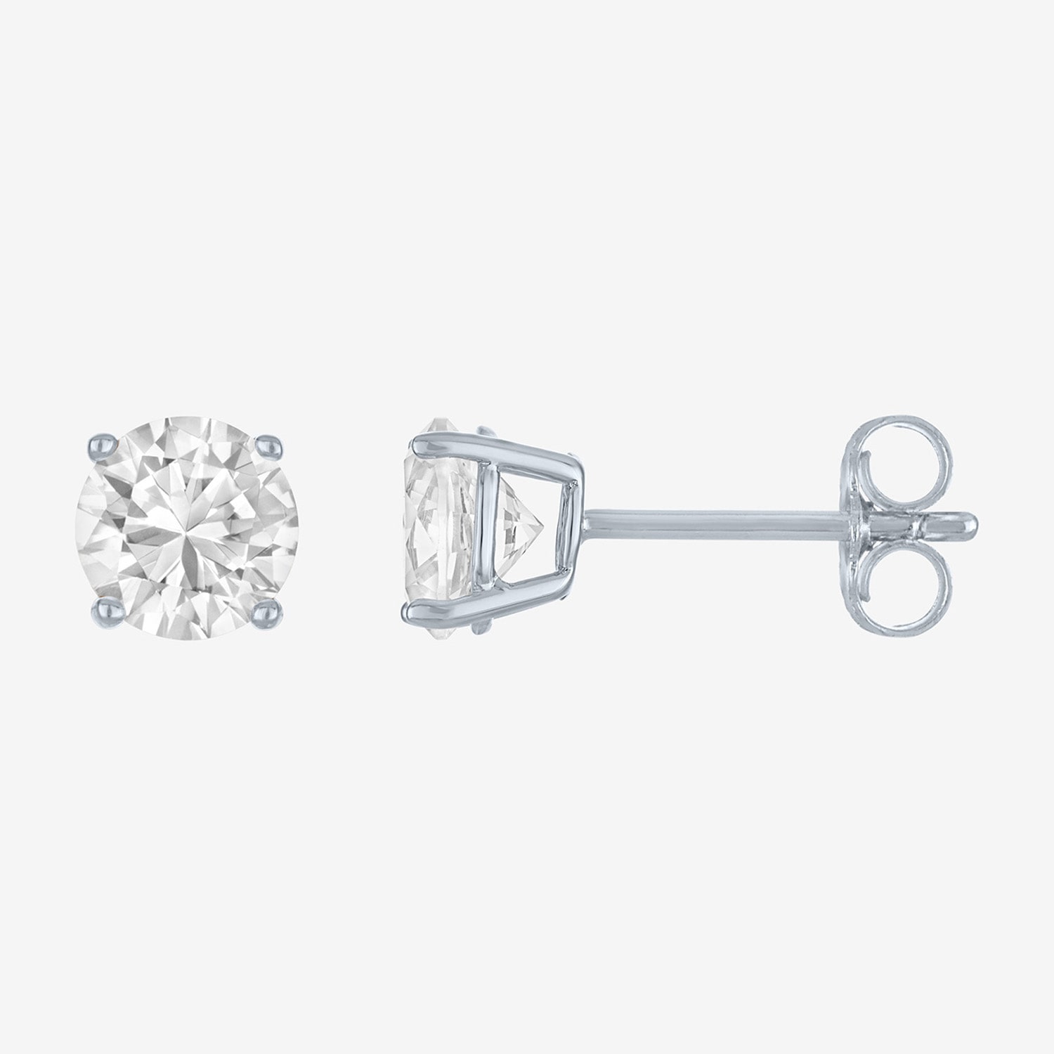 Yes, Please! Womens Lab Created White Sapphire Pure Silver Over Brass 2-pc. Jewelry Set