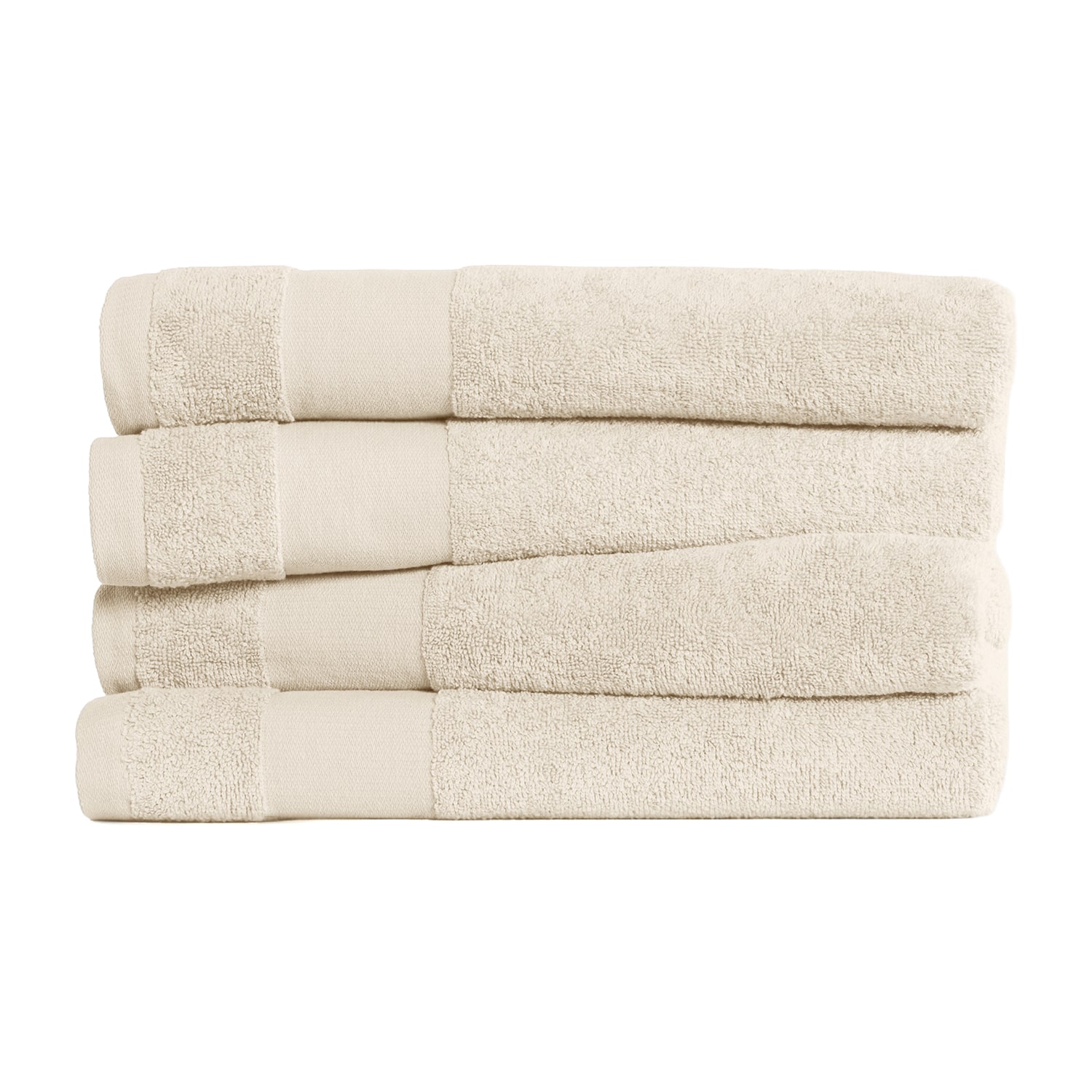 Casual Comfort Essential 4-Piece 100% Cotton Ultra Soft Bath Towel Set