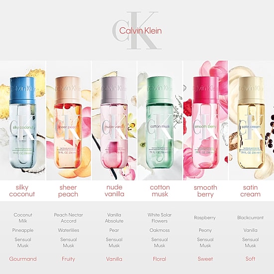 Calvin Klein Sheer Peach Hair & Body Perfume Mist