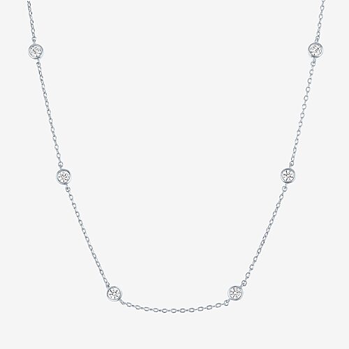 Yes, Please! Womens 14K Gold Over Brass 16 Inch Cable Chain Necklace, One Size, White