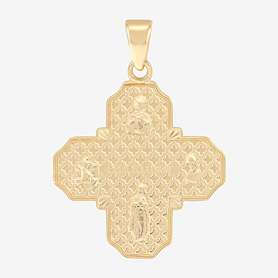 Cross Mens 14K Gold Cross Pendant