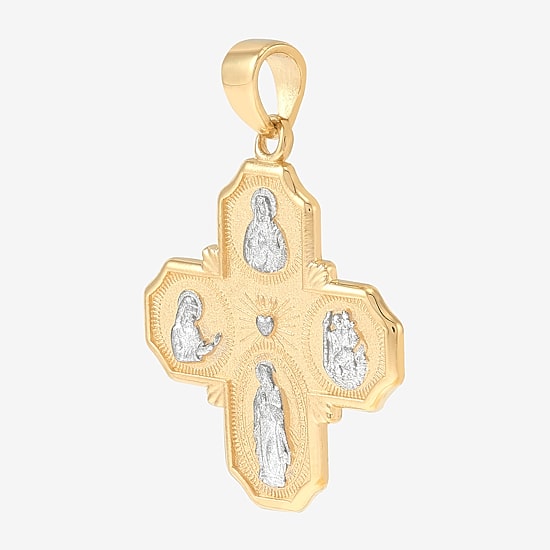 Cross Mens 14K Gold Cross Pendant
