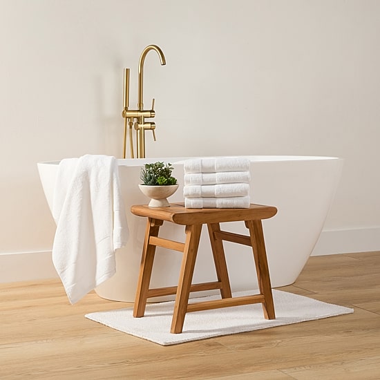 Casual Comfort Essential 4-Piece 100% Cotton Ultra Soft Hand Towel Sets