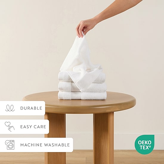Casual Comfort Essential 4-Piece 100% Cotton Ultra Soft Hand Towel Sets