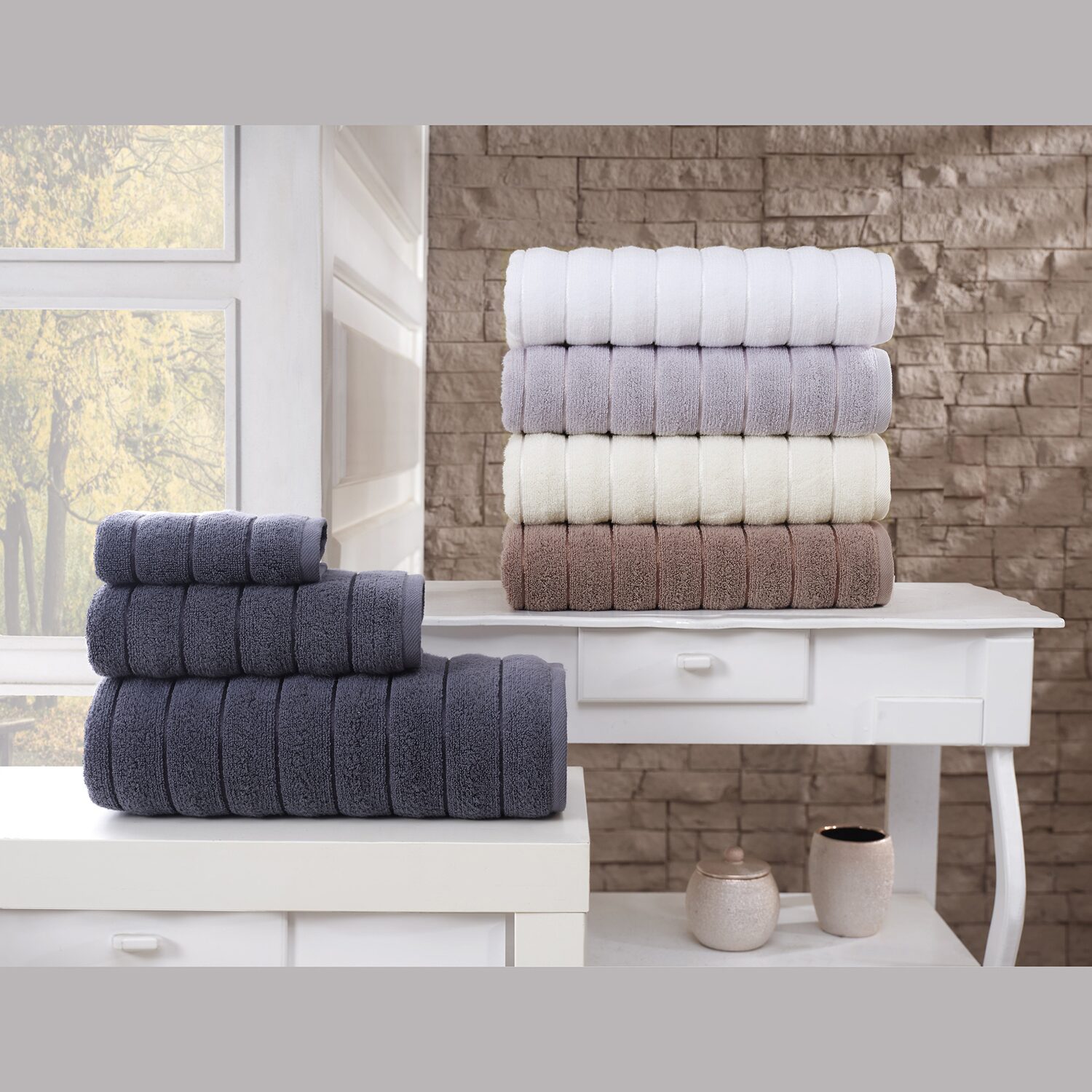 Depera Home Turkish Cotton 3-pc. Bath Towel Set