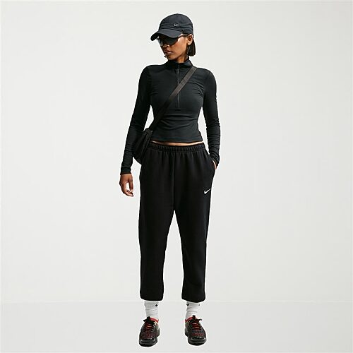 Nike Womens Cuffed Mid Rise Regular Fit Active Jogger Pant In Gray