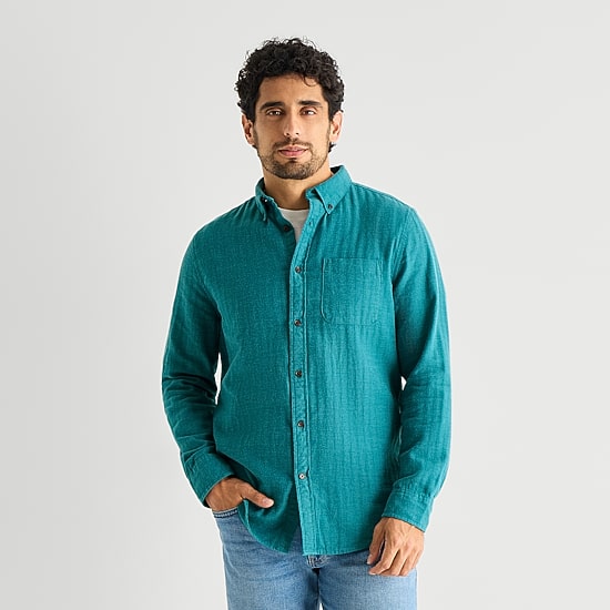 St. John's Bay Mens Long Sleeve Classic Fit Flannel Shirt