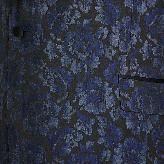 J. Ferrar Evening Edition Mens Big and Tall Floral Regular Fit Tuxedo Jacket