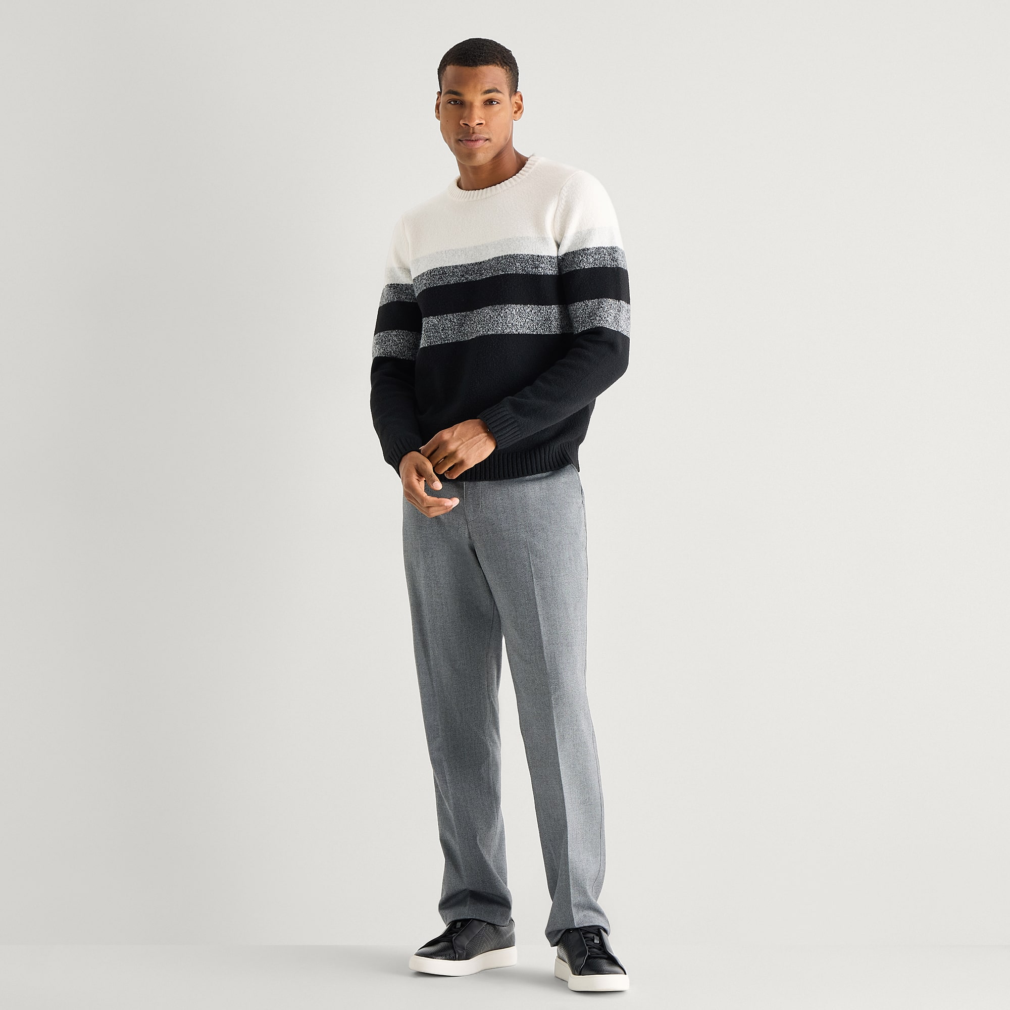 J. Ferrar Straight Fit Mens Dress Flat Front Pant