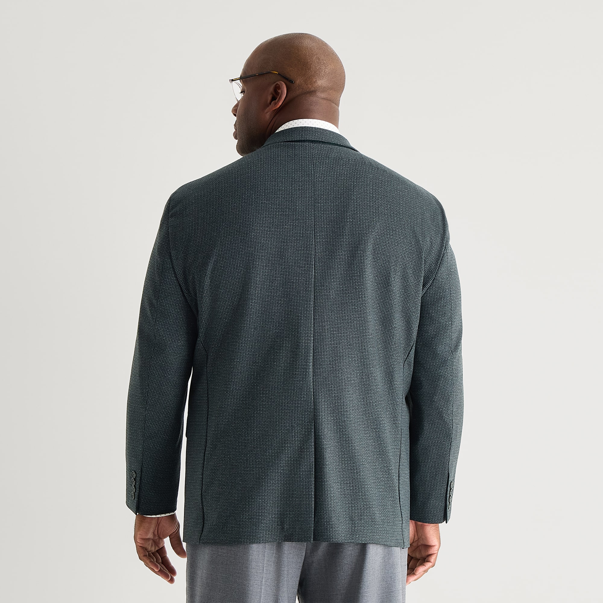 Stafford Mens Big and Tall Checked Classic Fit Sport Coat