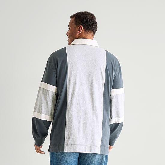 Arizona Mens Long Sleeve Classic Fit Button Down Collar Striped